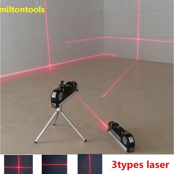 4 에서 1 정확한 레이저 다목적 수준의 레버를 삼각대와 함께 십자가 프로젝트 수평 수직 레이저 빔 측정 테이프