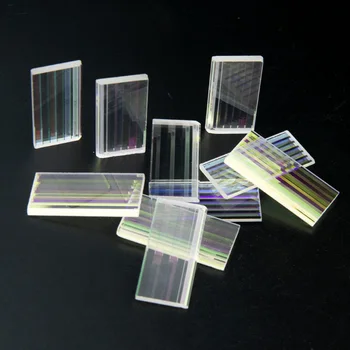 5 개방형 프리즘 Dichroic 프리즈 스테인드 유리 광학 실험 기기 가정 장식미술 DIY 목걸이 디자인