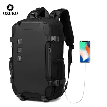 OZUKO 남자 배낭 큰 수용량 16 인치 노트북 백팩 USB 충전 틴에이저 책가방을 남수 여행 가방 Mochilas