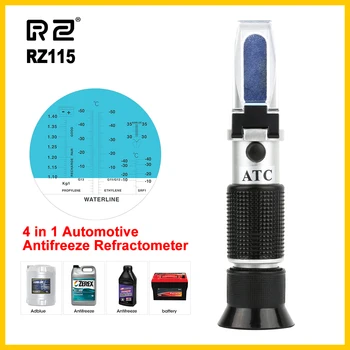 RZ 자동차 부동액 굴절계 어는점 요소 Adblue 배터리 유체 유리 물 미터 검사자 ATC 도구 RZ115
