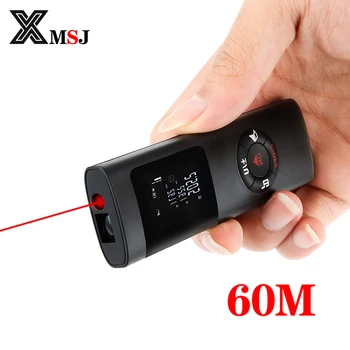 XMSJ 미니 레이저 거리 측 40M60M 측정 적외선 측 USB 재충전용 휴대용 휴대용 레이저 거리 측정기 테이프