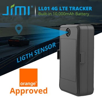 지미 LL01 4G LTE 자석을 가진 GPS 추적자 10000mAh 배터리 방수 IP65 를 가진 실시간 추적 Google 지도는 자산의 위치에 대한 자동차