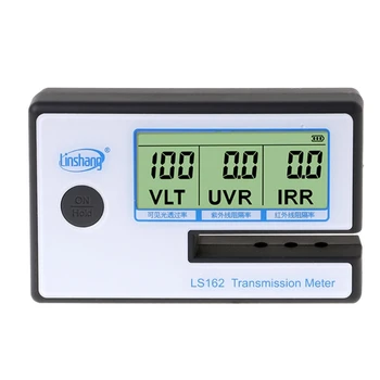 촬영된 유리 테스 VLT 투과율 미터 UV IR 거부터 전송 전 검사자 스펙트럼 IR950nm UV365nm VR550nm
